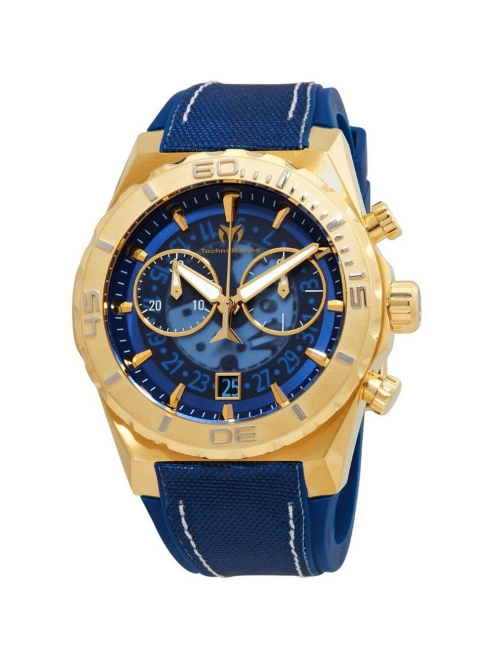NWT Technomarine Reef Chronograph Quartz Blue Dial Men's Watch